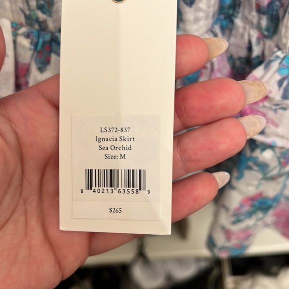 Loveshackfancy Ignacia Skirt in sea orchid - Picture 3 of 4